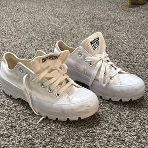 Converse All Star White Lace-Up Sneakers
